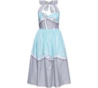 Queen Paraffina Donna Check Swing Dress QKU46037 S Blu
