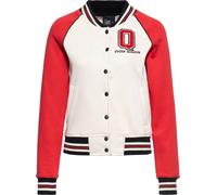 Queen Paraffina Donna Q College Sweat Jacket Rosso 3XL Rosso