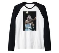Queen Rock Group al Live Aid Freddie Mercury 1985 Maglia con Maniche Raglan
