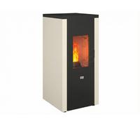 Queen Stufa a Pellet Ventilata 7 kW Serbatoio 15 Kg Bianco EVO 7