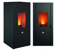 Queen Stufa a Pellet Ventilata 7 kW Serbatoio 15 Kg Nera EVO 7