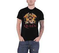 Queen T Shirt Classic Crest Band Logo Nuovo Ufficiale Uomo