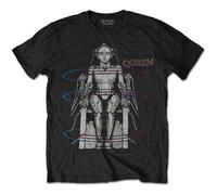 Queen - T-Shirt # M Black Unisex # European Tour 1984