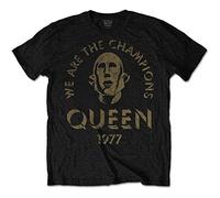 Queen - T-Shirt # M Black Unisex # We Are The Champions