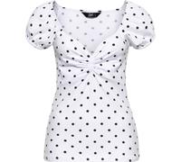 Queen T-shirt Paraffin wit Pois QKU21027 Bianco 3XL Bianco