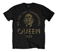 Queen - T-Shirt # Xl Black Unisex # We Are The Champions