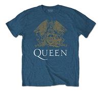 Queen - T-Shirt # Xl Unisex Blue # Crest