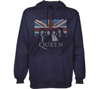 Queen Union Jack Freddie Mercury autorizzato Felpa con Cappuccio