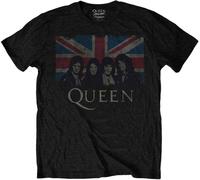 Queen Vintage Union Jack Black 2XL Maglietta