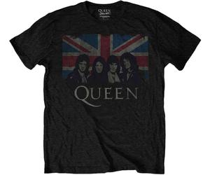Queen Vintage Union Jack Black 2XL Maglietta
