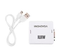 Queen.Y Convertitore da Mini Vga a Hdmi 1080P Adattatore Vga2hdmi per Pc Laptop da Dvd a Hdtv Proiettore
