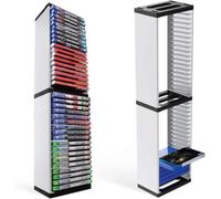 Queen.Y Supporto per Rack Torre di Archiviazione per Scatola di Dischi di Gioco per Ripiano di Archiviazione PS5 con 36 Pezzi di Dischi di Gioco, Supporto per Xbox Switch Games