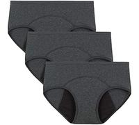 Queena Mutande Ciclo Mestruale Mutande Assorbenti Donna Vita Alta Slip Cotone Ciclo Mestruale Intimo Post Parto Pacco da 3