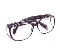 QUEENCAR Grembiule di Piombo Occhiali al Piombo Resistenti alle Radiazioni, Contenuto di Piombo di 0,5, 0,75 mm Pb, ECC., Dipartimento di radiologia ospedaliera (Color : Black, Size : 0.5mmPb)