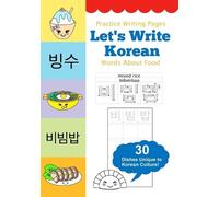 Queenie Law Let's Write Korean Words About Food (Tascabile)