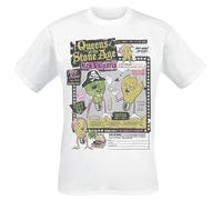 Queens Of The Stone Age Era Vulgaris Mailaway Uomo T-Shirt Bianco 100% Cotone Regular