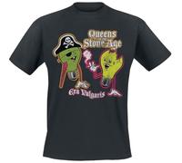 Queens Of The Stone Age Era vulgaris Uomo T-Shirt Nero 100% Cotone Regular