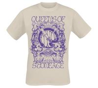 Queens Of The Stone Age Sacrilege Uomo T-Shirt Sabbia XXL 100% Cotone Regular