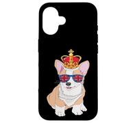 Queens Platinum Jubilee 70 anni Souvenir British Corgi Dog Custodia per iPhone 16