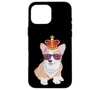 Queens Platinum Jubilee 70 anni Souvenir British Corgi Dog Custodia per iPhone 16 Pro Max