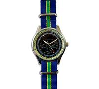 Queen's Royal Hussars Orologio Militare Multi Quadrante, Blu/giallo/verde., one size fits all