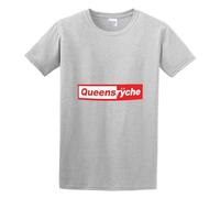 Queensrÿche Logo T-Shirt Man's Fashion Cotton Gray Clothes Unisex Tee 3XL
