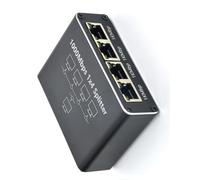 QUEENYARD 1 a 2 3 4 Gigabit Ethernet Network Expander Splitter 1000Mbps Velocità veloce per Home Entertainment USB C Cavo di Alimentazione
