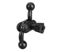 QUEENYARD Asta di estensione per braccio a doppia sfera laterale da 17 mm, adatta per supporto del telefono per auto, navigazione, video, attrezzatura fotografica
