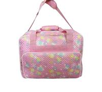 QUEENYARD Borsa per macchina da cucire, borsa per macchina da cucire, con manici, custodia per macchina da cucire, accessori per macchina da cucire, rosa, 46x23x32cm/18.11x9.06x12.60in,easy to carry.