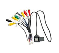 QUEENYARD Cablaggio interfaccia Stereo per Veicolo | Cavo cablaggio video con microfono, modulo slot per scheda, ramo alimentazione ventola per servizio