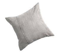QUEENYARD Federa per cuscino, in morbido velluto a coste, color crema, design con girandole per divano e camera da letto, con cerniere nascoste
