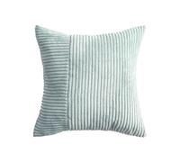 QUEENYARD Federa per cuscino, in morbido velluto a coste, color crema, design con girandole per divano e camera da letto, con cerniere nascoste