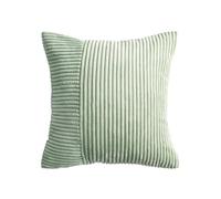 QUEENYARD Federa per cuscino, in morbido velluto a coste, color crema, design con girandole per divano e camera da letto, con cerniere nascoste