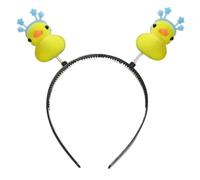 QUEENYARD Fumetto Giallo Anatra Forma Hairband Donne Carnevale Partito Fotografia Hairband Giallo Anatra Forma Lavaggio Fasce per il viso