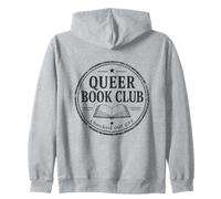 Queer Book Club LGBTQ+Reader Checked out Design Gay Felpa con Cappuccio