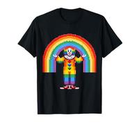 Queer Clown Arcobaleno Lesbiche Gay CSD Pride Party Wear LGBT Maglietta