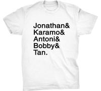 Queer Eye Fab Five Jonathan Karamo Antoni Bobby And Tan T-Shirt whiteWhiteXL