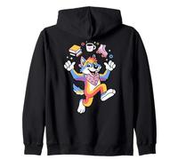 Queer Fox Art Pan Pride Colors Libri Pattini caffè Felpa con Cappuccio