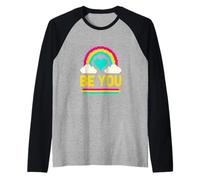 Queer Pride Be You Bold Rainbow - Videogioco a 8 bit LGBTQ+ Maglia con Maniche Raglan