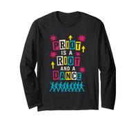 Queer Pride Queer Joy LGBTQ+Affermazione Trans Pride Protesta Maglia a Manica