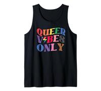 Queer Vibes Only Gay Pride Month LGBTQ Rainbow Pride Lesbian Canotta