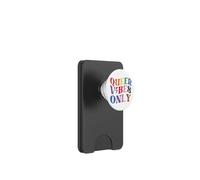 Queer Vibes Only Gay Pride Month LGBTQ Rainbow Pride Lesbian PopSockets PopWallet per MagSafe