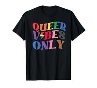 Queer Vibes Only Shirt,Queer Pride TShirt,Queer Vibes Only Maglietta