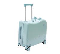 Queeucaer Ride-On - Valigetta rigida per bambini, 18", con serratura per brevi gite, viaggi di studio, visite scolastiche