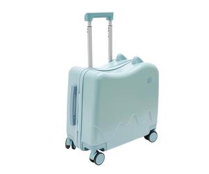 Queeucaer Ride-On - Valigetta rigida per bambini, 18", con serratura per brevi gite, viaggi di studio, visite scolastiche