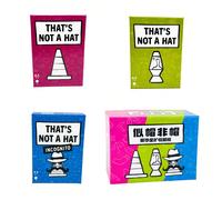 Quel Non è Un Cappello T (Gioco da Tavolo): Versioni Cinese e Inglese - Un Gioco di Carte Casual da Festa per 3-8 Giocatori Incentrato sulla Gestione della Memoria e il Divertimento Carta tessile