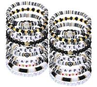 Quelay Felice Anno Nuovo Braccialetti di Perline Tradizionali Primavera Festival Braccialetti Charms Braccialetti Stretch Bulk Gioielli di Capodanno per le Donne Amicizia Capodanno Regali, about 7