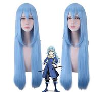 Quella volta mi sono reincarnato come una parrucca cosplay di melma parrucca Rimuru Tempest 70 cm lunghi capelli lisci sintetici resistenti al calore blu PL-526