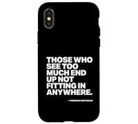 Quelli che vedono troppo finiscono per non adattarsi a nessuna citazione Custodia per iPhone X/XS