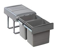 Quellmalz Mega, pattumiera da incasso, 2 x 15 l, completamente estraibile